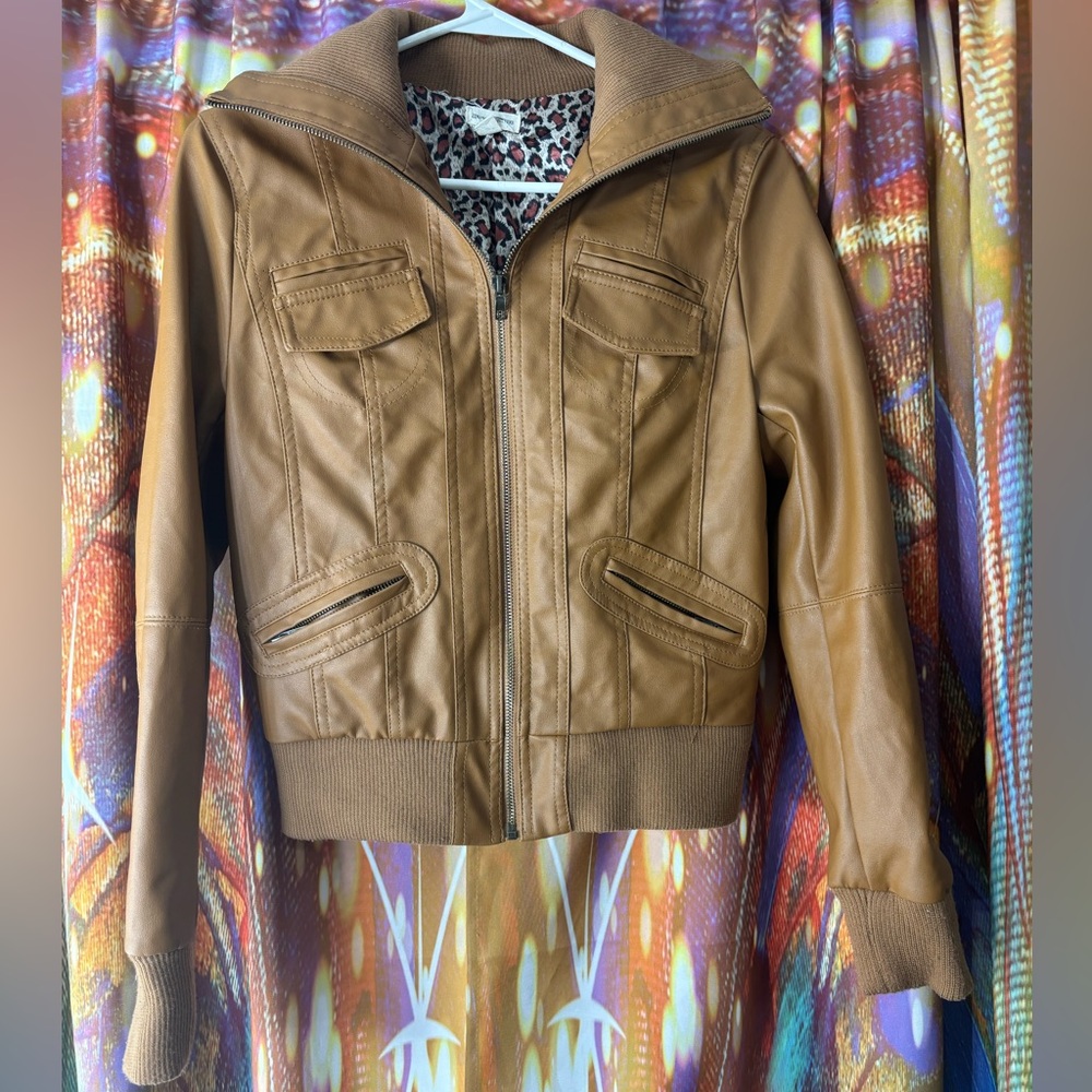 Zenana brown leather jacket ✨